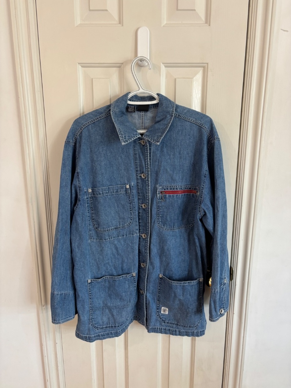 Vtg 90s Y2k DKNY Denim Jean Chore Workwear Coat Jacket  accepting offers